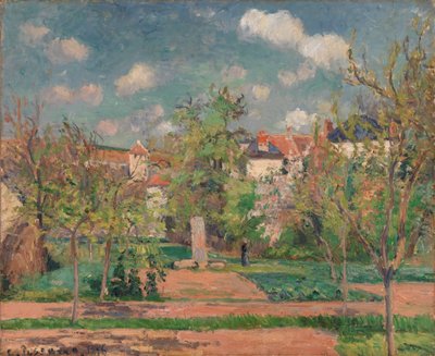 Tuin in volle zonlicht door Camille Jacob Pissarro